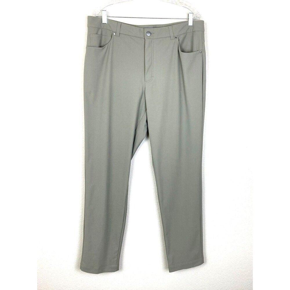 VRST Men's Athletic Stretch Pants 38 x 30.5 Green Casual Golf Travel